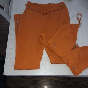 2 piece co ord set. Burnt orange in color.Sm size